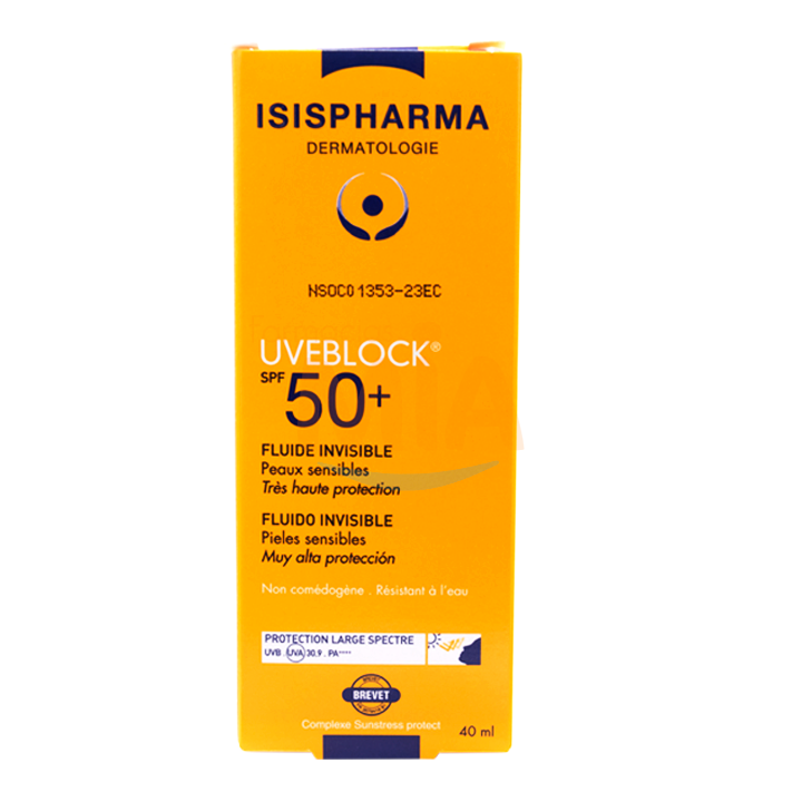 PROT-SOLAR UVEBLOCK SPF50+ FLUIDO INV-x40ML