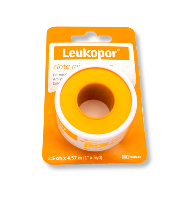 CINTA MICROP LEUKOPOR PIEL 2.5CMx4.57M REF.72368-01