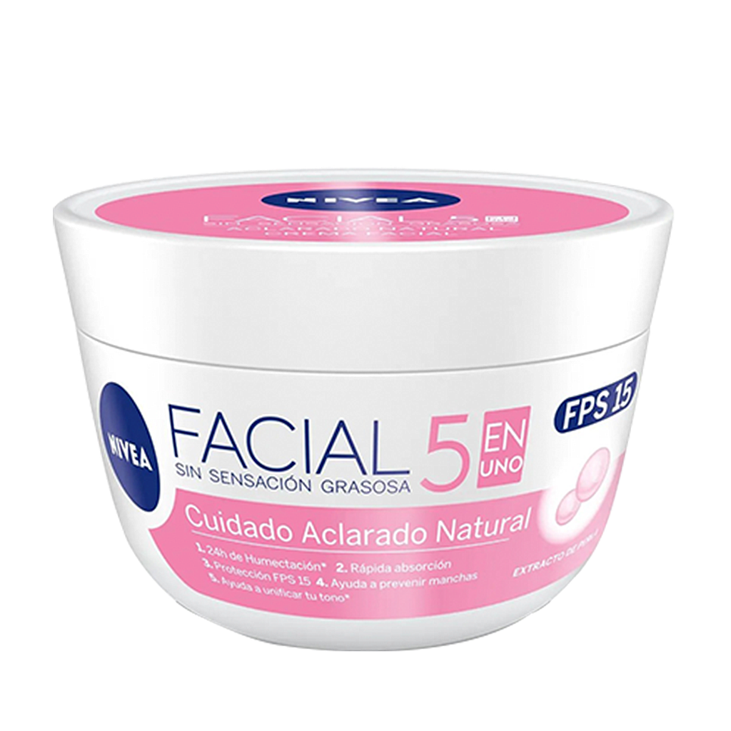 CREMA NIVEA 5EN1 ACLARADO NATURAL FACx100ML