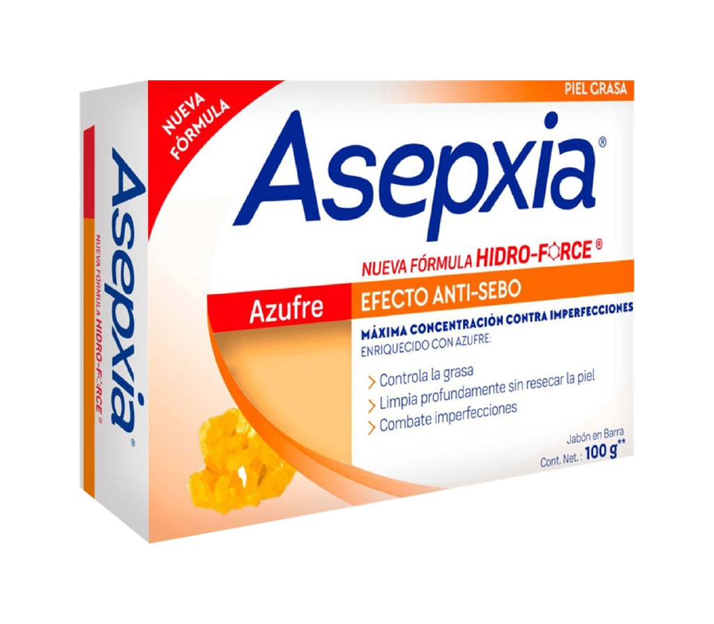 JABON ASEPXIA AZUFRE A-SEBO BARRAx100GR