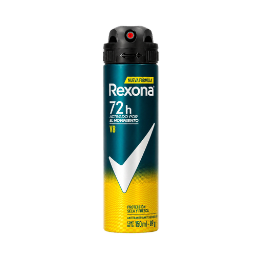 DESODORANTE REXONA MEN V8 AEROSOL 150ML