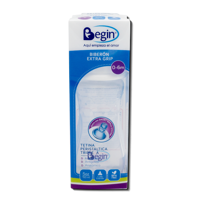 BIBERON BEGIN EXT-GRIP S-AGA B/ES 0-6Mx5ONZ