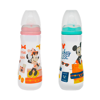 BIBERON BABYS DISNEY SIN AGARRADERA BOCA ESTANDAR 6+M 8/9ONZ