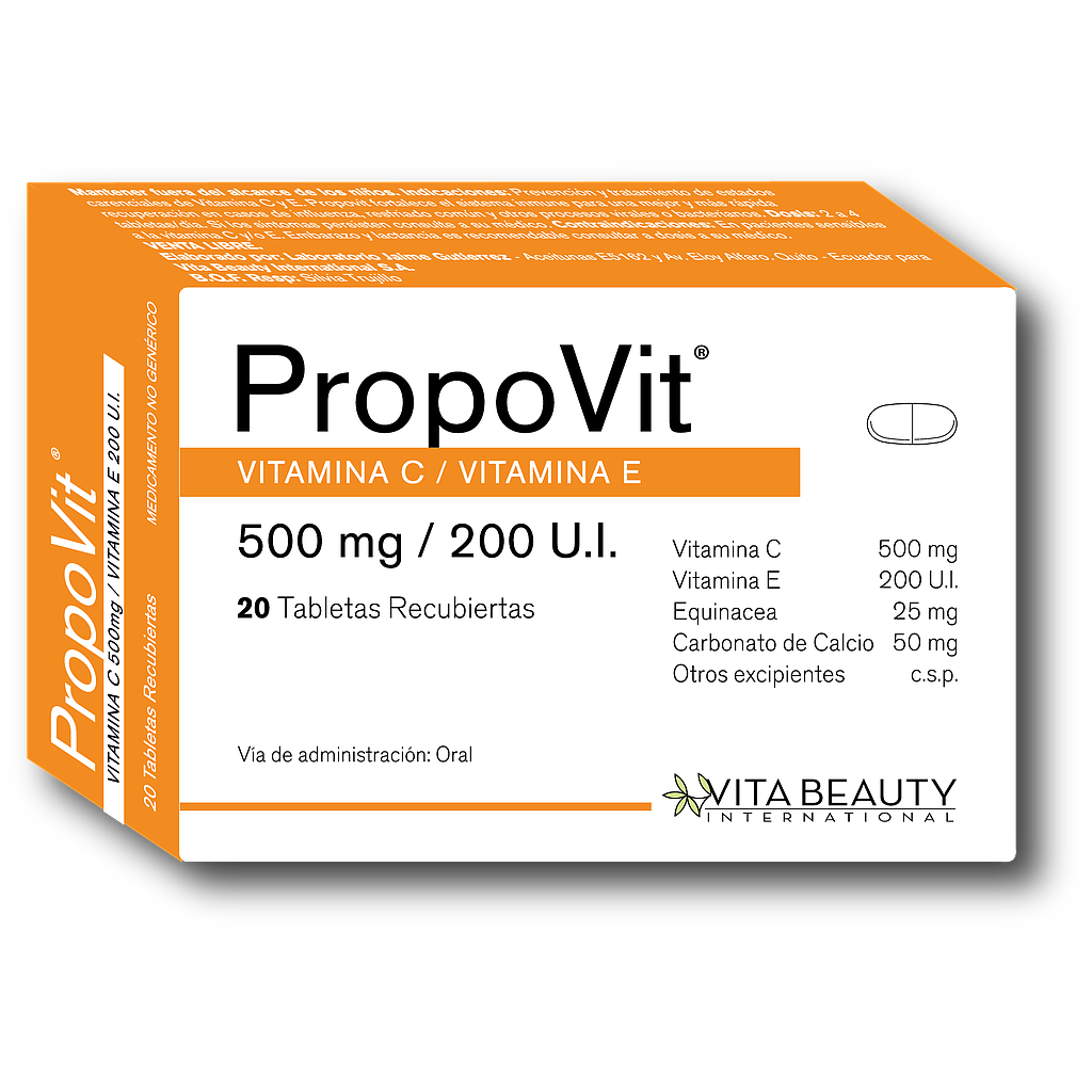 PROPOVIT TAB-RECx500MG/200UIx20