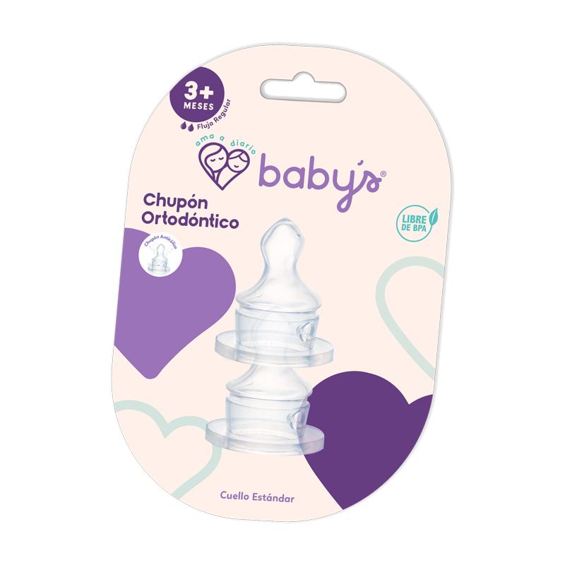 CHUPON BABYS ORTODONTICO B/ES 3+Mx2