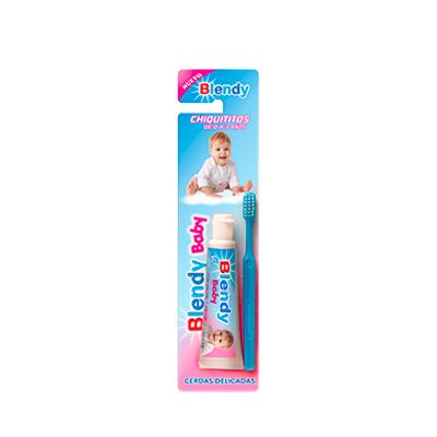 CEPILLO BLENDY CHIQUITITOS 0-3A +GEL DENTx34GR 