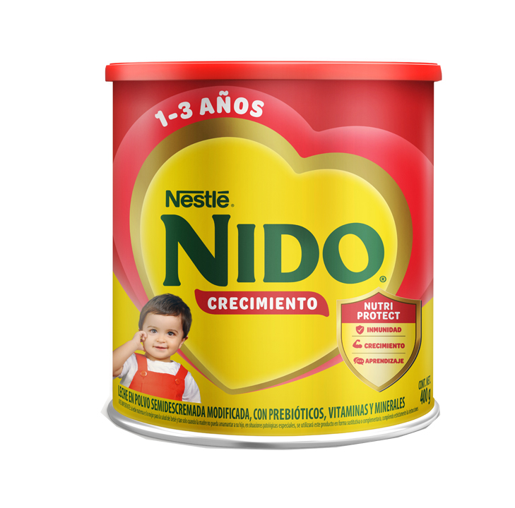 LECHE NIDO 1+ CRECIMIENTO LATAx400GR