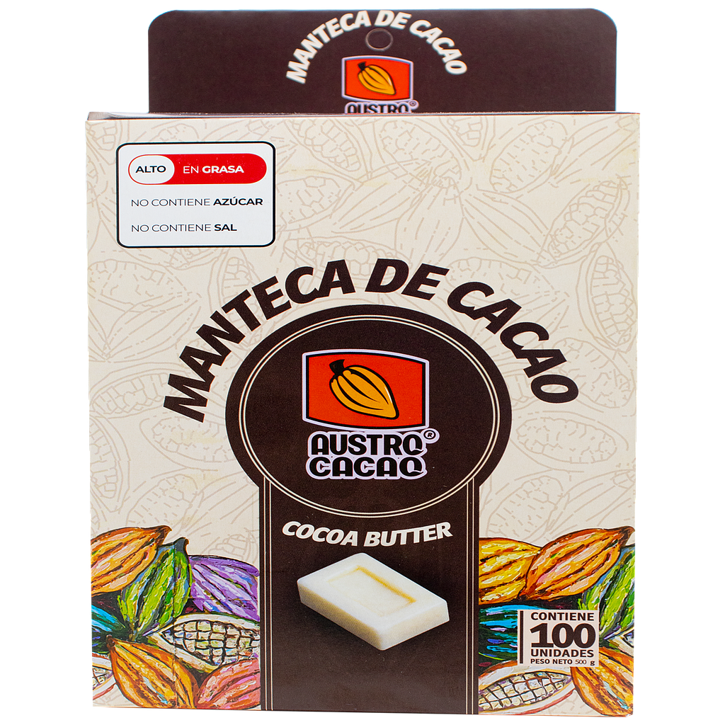 MANTECA CACAO AUSTRO CACAO CAJAx100