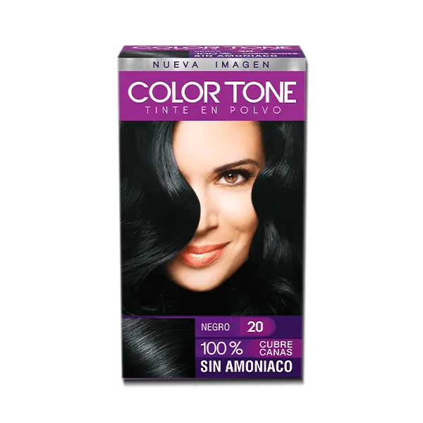 TINTE COLOR TONE POLVO #20 NEGRO KIT