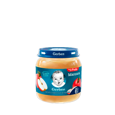 COMPOTA GERBER MANZANA FRASCO 113GR