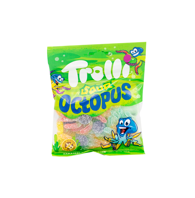 GOMITAS TROLLI SOUR OCTOPUS FDAx100GR