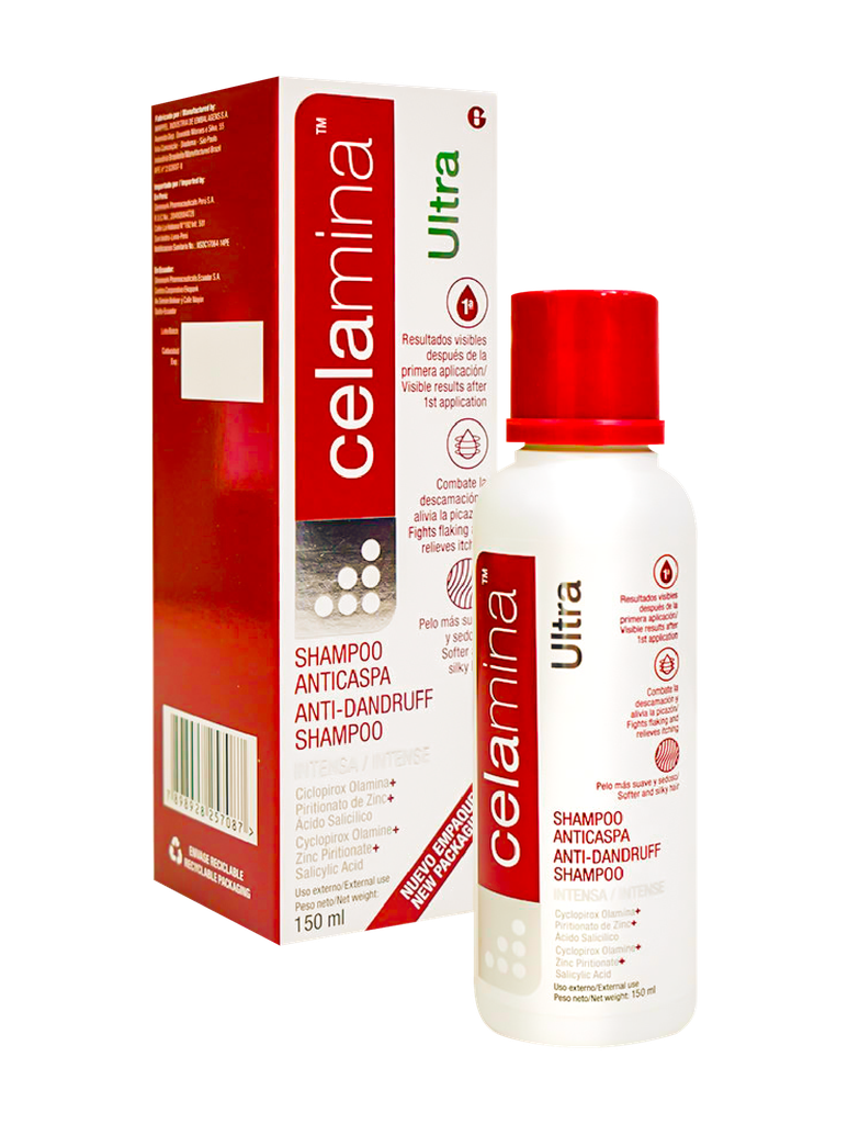 SHAMP CELAMINA ULTRA ANTICASPAx150ML