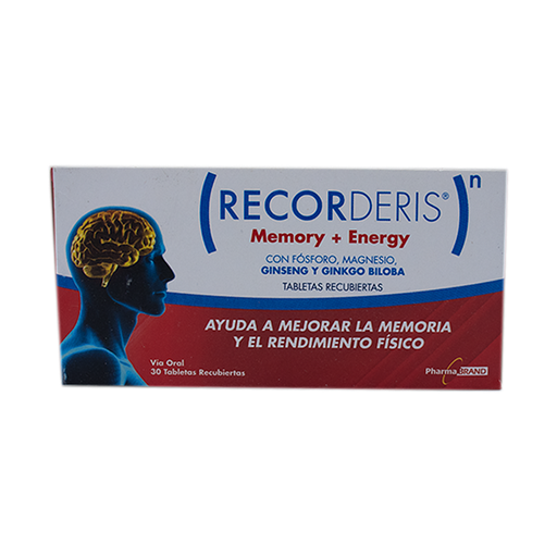 RECORDERIS MEMORY+ENERGY TABLETA RECUBIERTA 