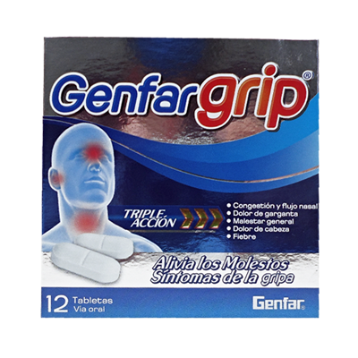 GENFARGRIP TABx500/10/5MGx12