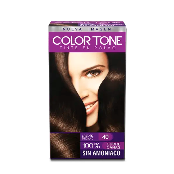 TINTE COLOR TONE POLVO#40 CASTAÑO MEDIANO KIT