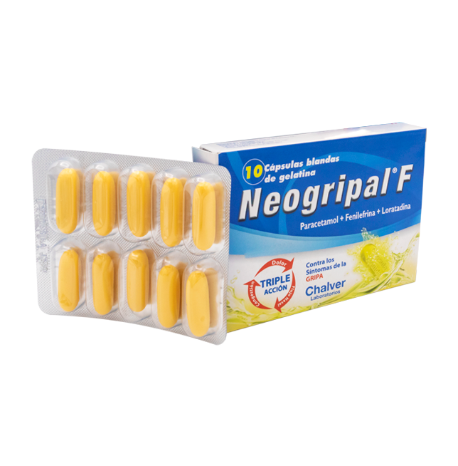 NEOGRIPAL F CAP-BLANx500/10/5MGx10