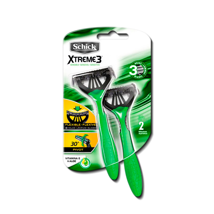 AFEIT SCHICK XTREM-3 HAW-TROPIC BLISTx2