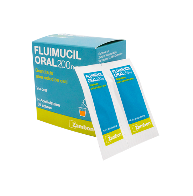 FLUIMUCIL GRAN-SOL-ORALx200MGx30