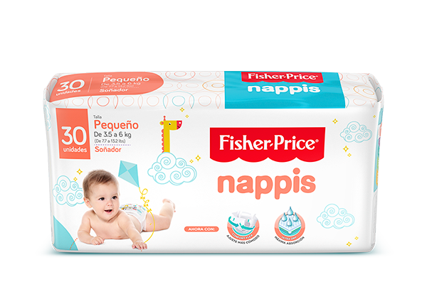 PAÑAL NAPPIS FISHER-P Px30