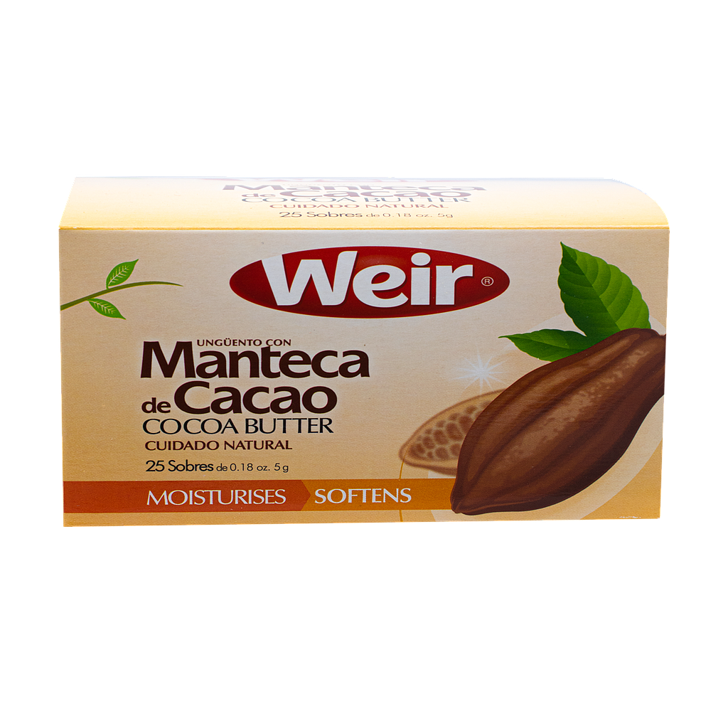 MANTECA CACAO WEIR SOBx5GRx25