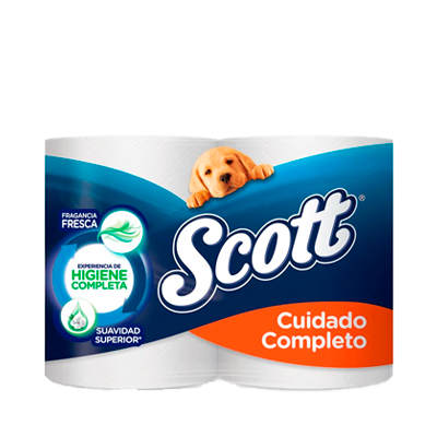 PAPEL HIG SCOTT CUIDA-COMPLE XG T-HOJA ROLLOx4