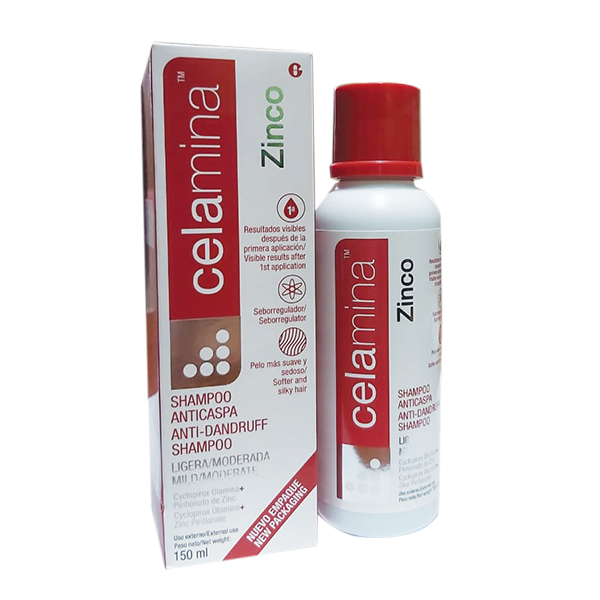 SHAMP CELAMINA ZINCO ANTI-CASPAx150ML
