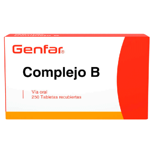 COMPLEJO B TABLETA RECUBIERTA 10/10/20/50MG GENFAR