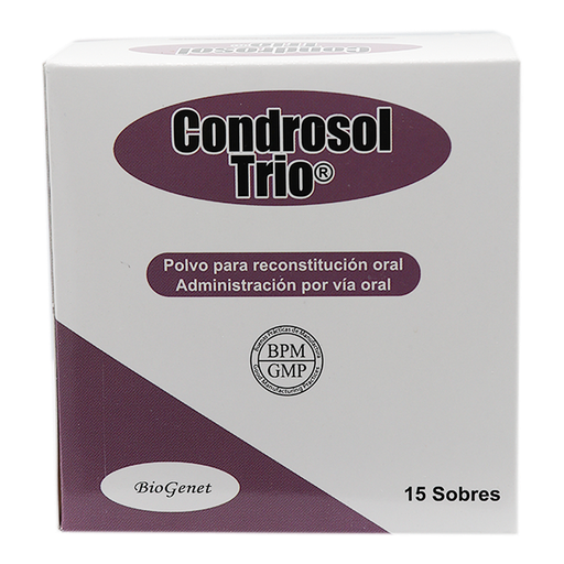 CONDROSOL-TRIO POLVO SOLUCION ORAL 1500/1200MG