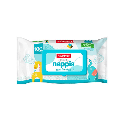 TOALLITAS NAPPIS FISHER-P U-SENS FLOWPACKx100 