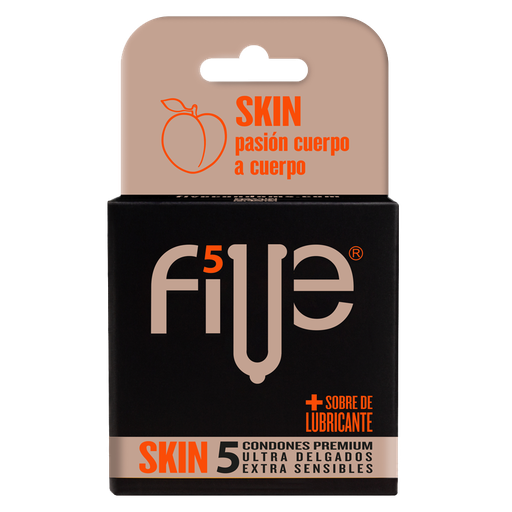 PRESERVATIVO FIVE SKIN CAJAx5