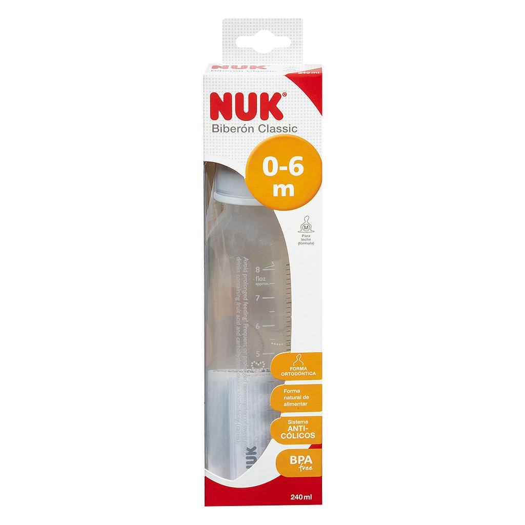 BIBERON NUK CLASSIC M S-AGA 0-6Mx240ML