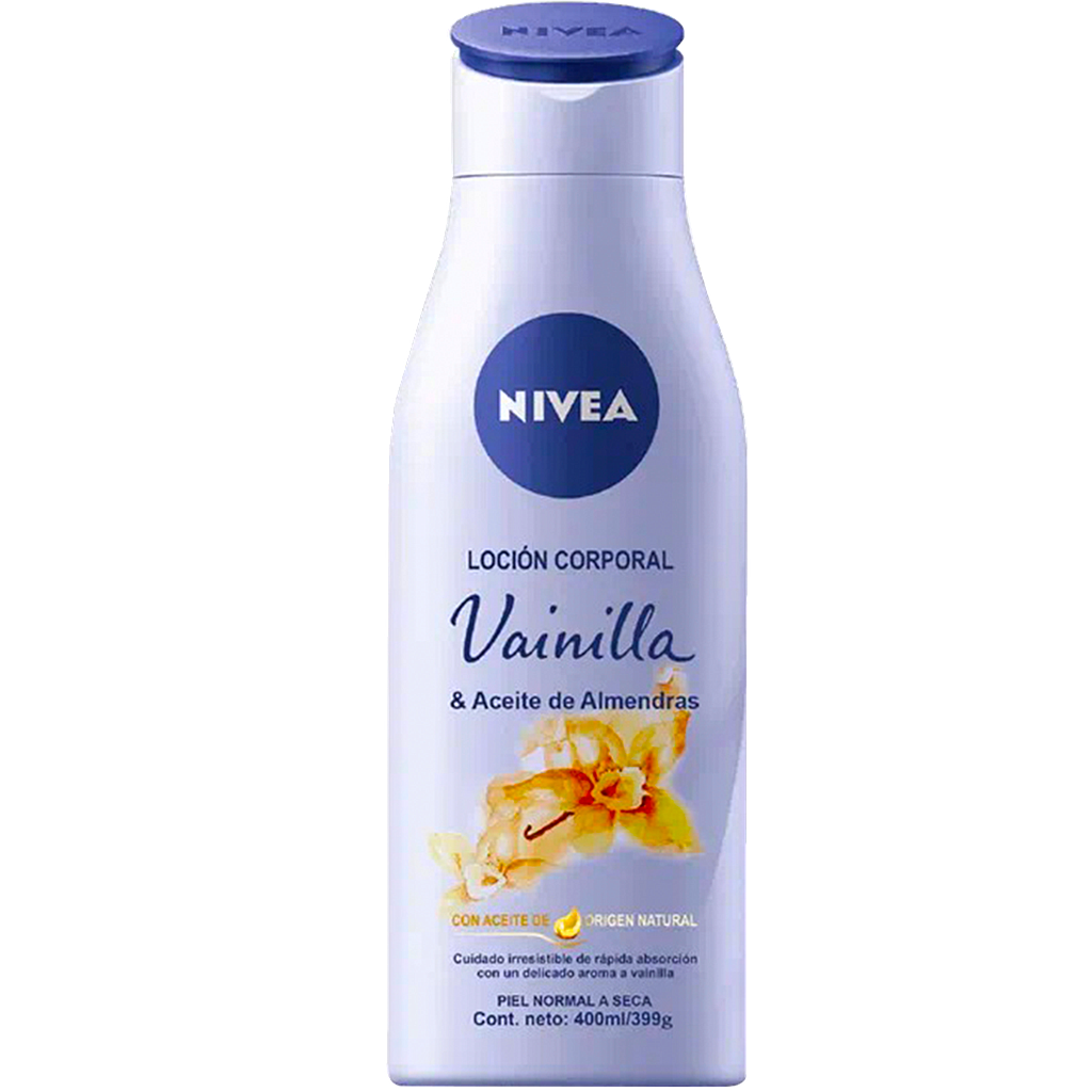 LOCION NIVEA VAINILLA&AC-ALMENDRAS CORPx400ML