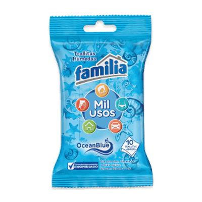 TOALLITA HUM FAMILIA MIL USOS OCEANBLUE DOYPACKx10