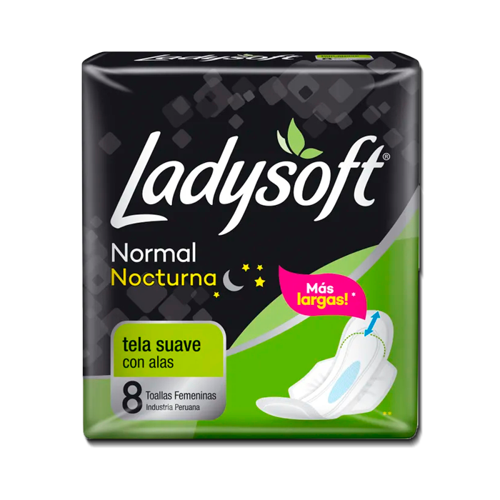 *TOALLA HIG LADYSOFT NORMAL NOCT C-ALASx8