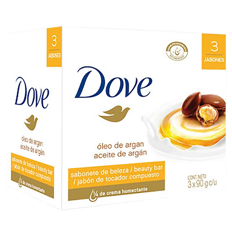JABON DOVE ACEITE ARGAN BARRAx90GRx3