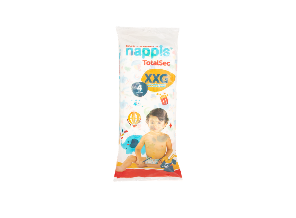 PAÑAL NAPPIS TOTALSEC XXGx4