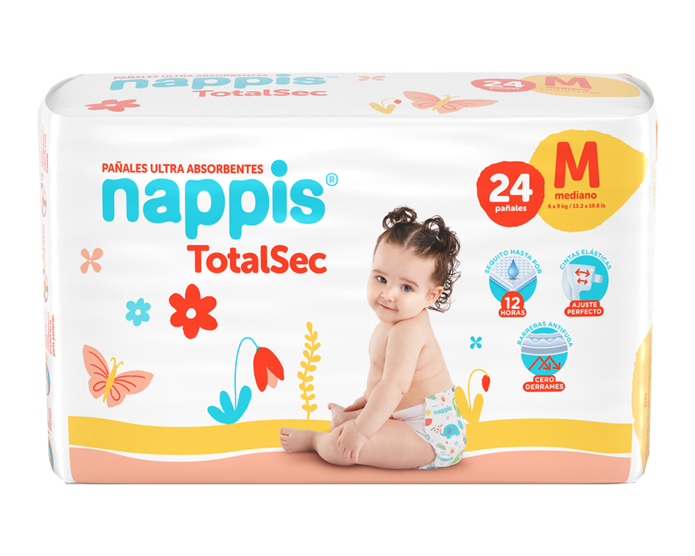 PAÑAL NAPPIS TOTALSEC Mx24