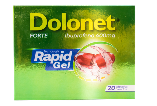 DOLONET FORTE CAPSULA BLANDA 400MG