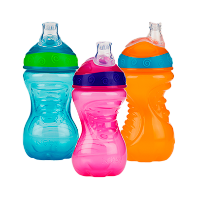 VASO NUBY C-BOQUILLA 6+M SILICONx10ONZ