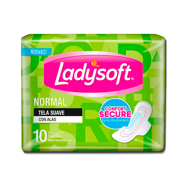 TOALLA HIG LADYSOFT NORMAL C-ALASx10