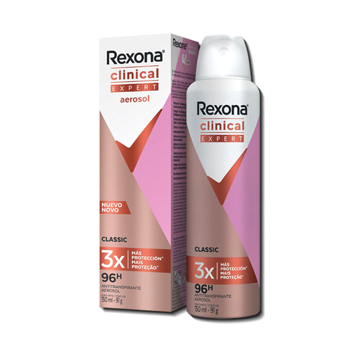DESODORANTE REXONA CLINICAL EXPERT CLASSIC AEROSOL 150ML