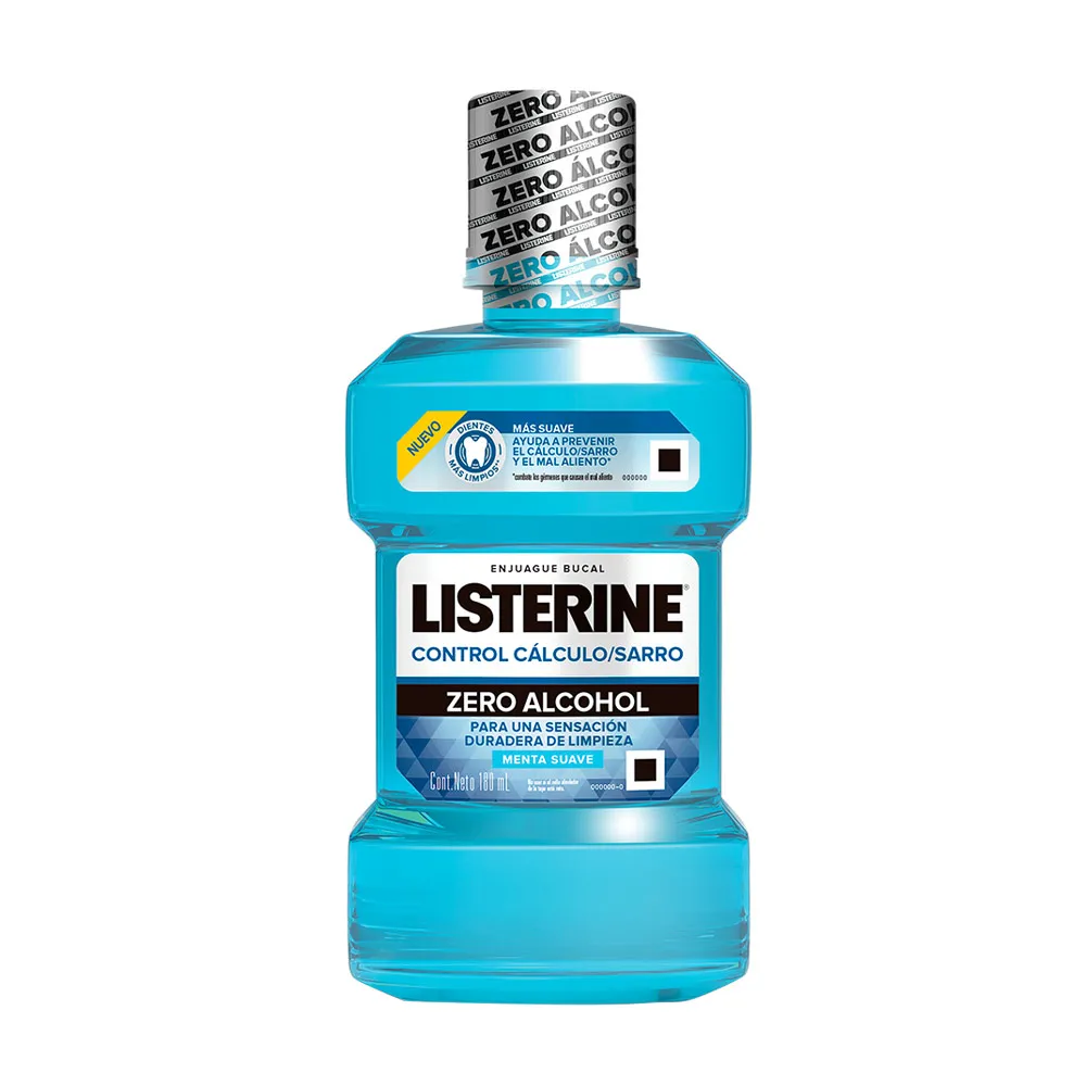 ENJUA-BUCAL LISTERINE CTRL-CALCULO ZEROx180ML