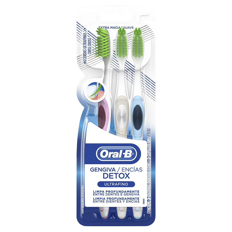 CEPILLO ORAL-B ENCIAS DETOX PACKx3