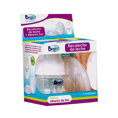 RECOLECTOR LECHE MATERNA BEGIN+BIBERON 2ONZ 