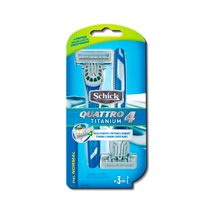 AFEIT SCHICK QUATTRO-DESECHAB P-Nx3