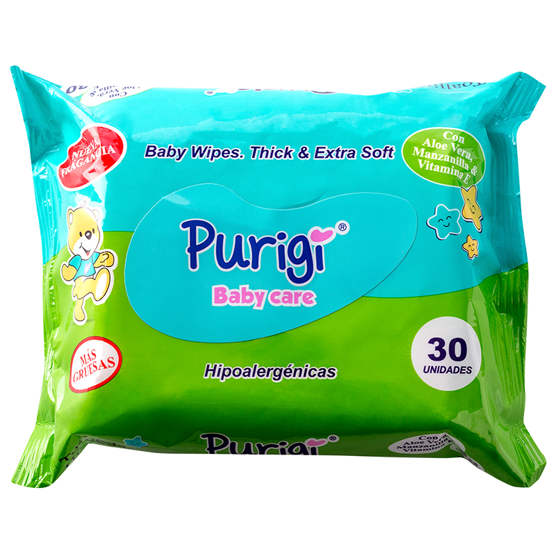 TOALLITAS HUM PURIGI BABY CARE FLOWPACKx30
