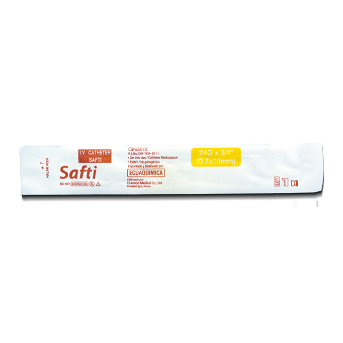 CATETER SAFTY I.V #24Gx3/4"