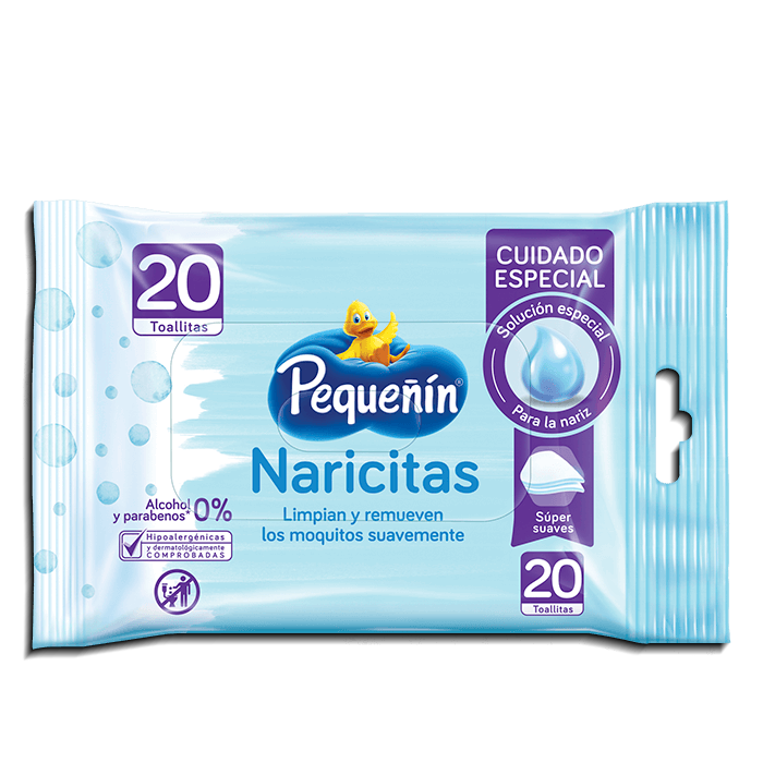 TOALLITAS HUM PEQUEÑIN NARICITAS FLOWPACKx20