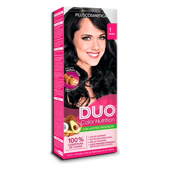 TINTE DUO CREMA#01 NEGRO KIT