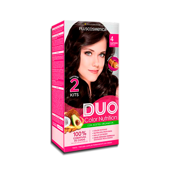 TINTE DUO CREMA#04 CASTAÑO-MED KITx2